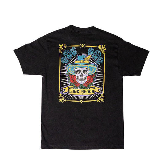 Sombrero Skull Men's Black T-Shirt