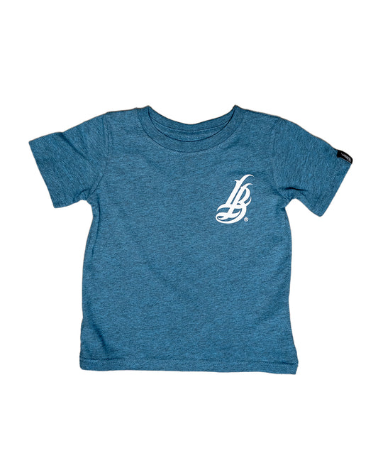 Long Beach Beach Vibes Toddler Heather Blue T-Shirt