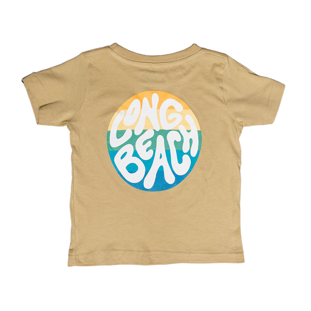 Long Beach Beach Vibes Toddler Honey Mustard T-Shirt