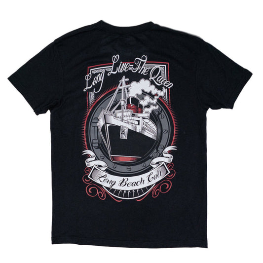 ADULT Long Live the Queen Black Triblend T-Shirt