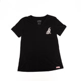 Women's Playa Larga 2.0 Black V-Neck Shirt