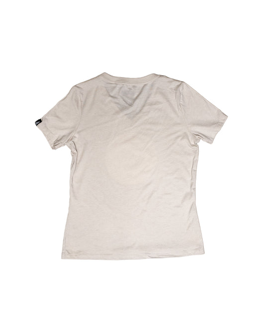 Long Beach Beach Vibes Women's Heather Dust V-Neck T-Shirt