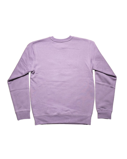 Women's Embroidered Plum Crew Neck Sweater