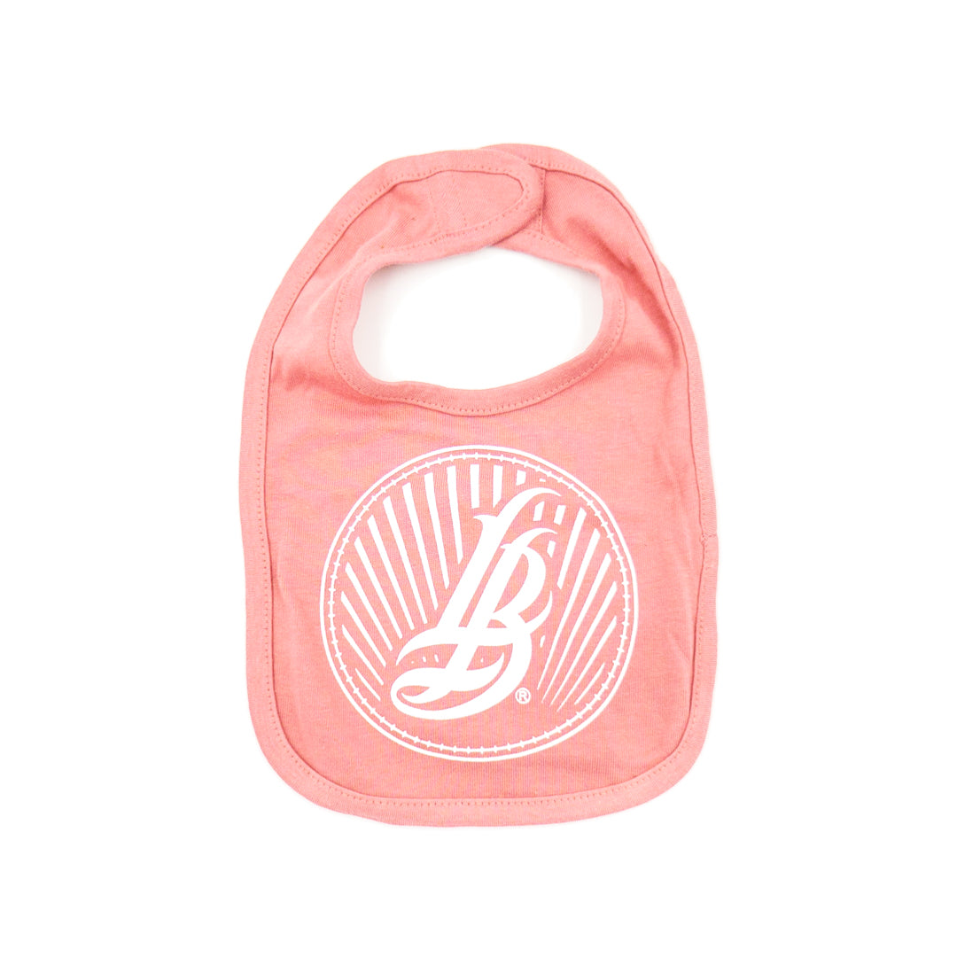 Cursive LB Sunset Mauvelous Bib