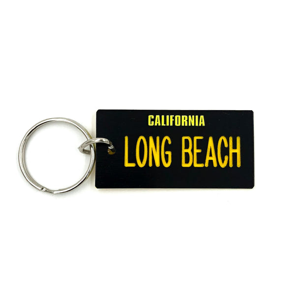 Hollywood Mini License Plate Key Chain