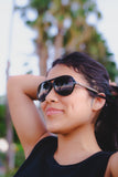 Long Beach Aviator Walnut Sunglasses