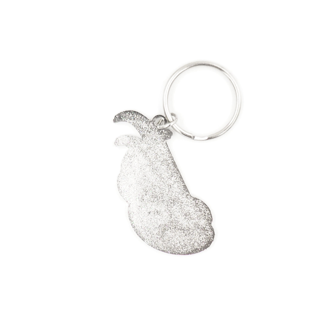 Cursive LB Enamel Keychain