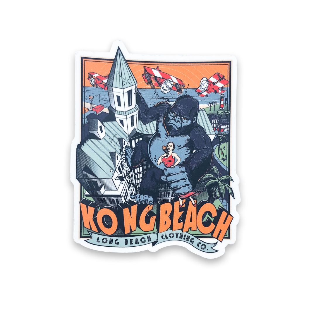 Kong Beach Sticker
