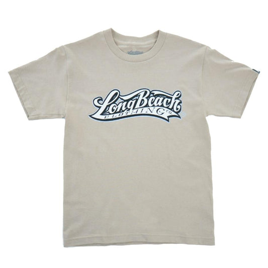 Long Beach Clothing Co. Logo Men's Sand T-Shirt