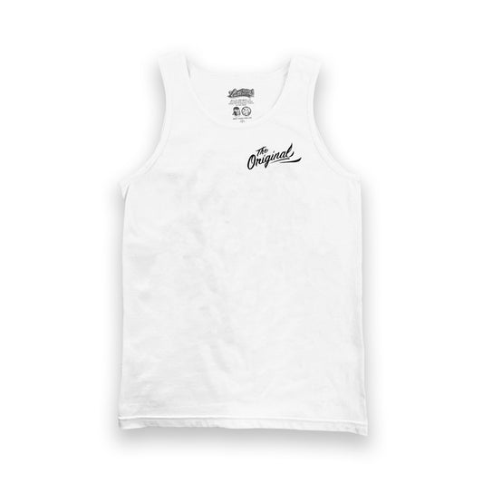 Oil Logo Men's White Tank Top