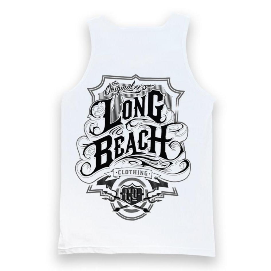 Oil Logo Men's White Tank Top
