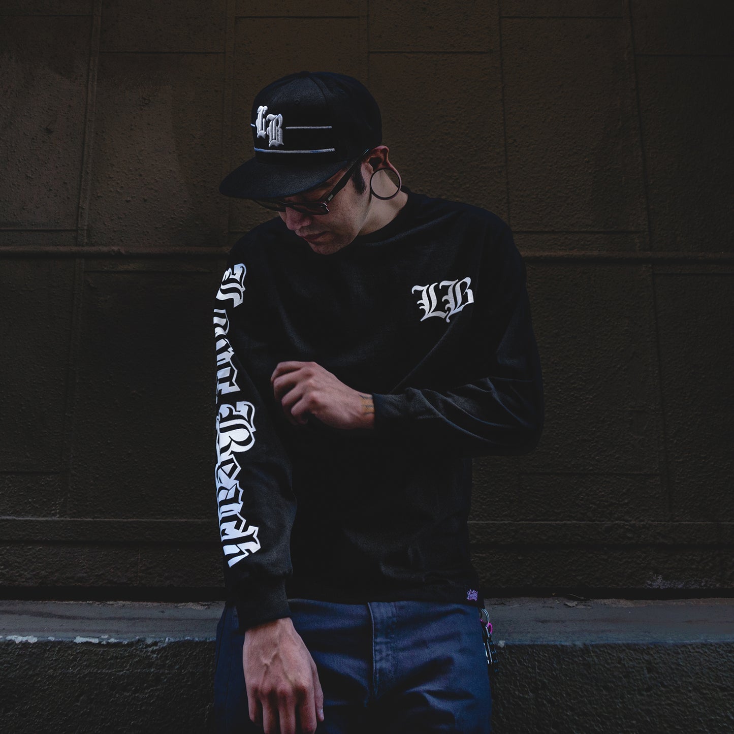 Old English Men’s Black Long Sleeve T-Shirt