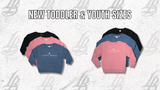 Toddler Embroidered Storm Blue Crew Neck Sweater