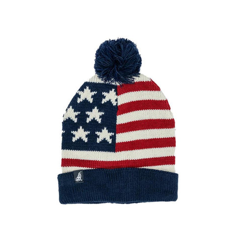 Americana Pom Beanie