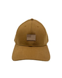 American Flag Saddle Brown Structured Dad Hat