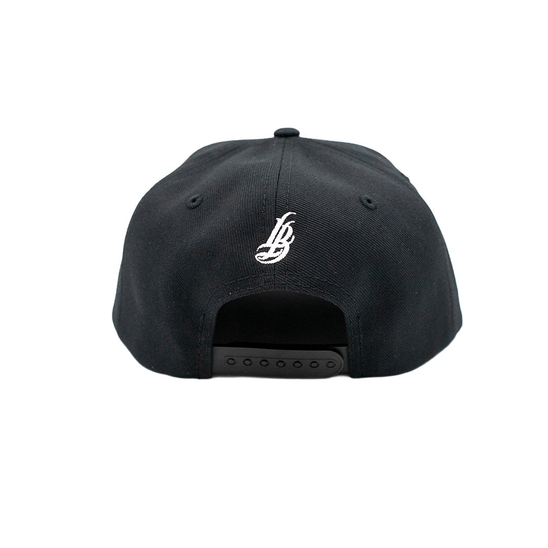 Americana Cursive LB Black Snapback