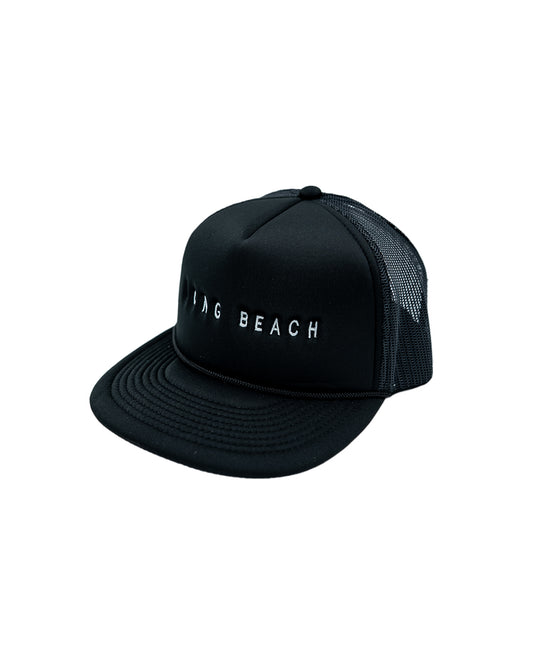 Long Beach Black Foam Snapback