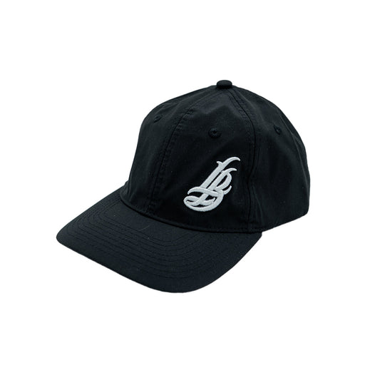 Cursive LB Black Performance Unstructured Dad Hat