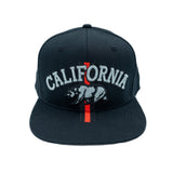 California Black Snapback