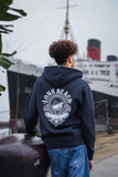 Cali Queen Men's Navy Zip Up Hoodie