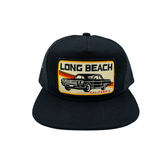 Long Beach Pocket CAR Black Trucker Hat