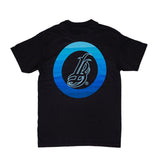 Circle Ombre Cursive LB Men's Black T-Shirt