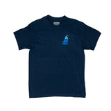 Circle Ombre Cursive LB Men's Navy T-Shirt