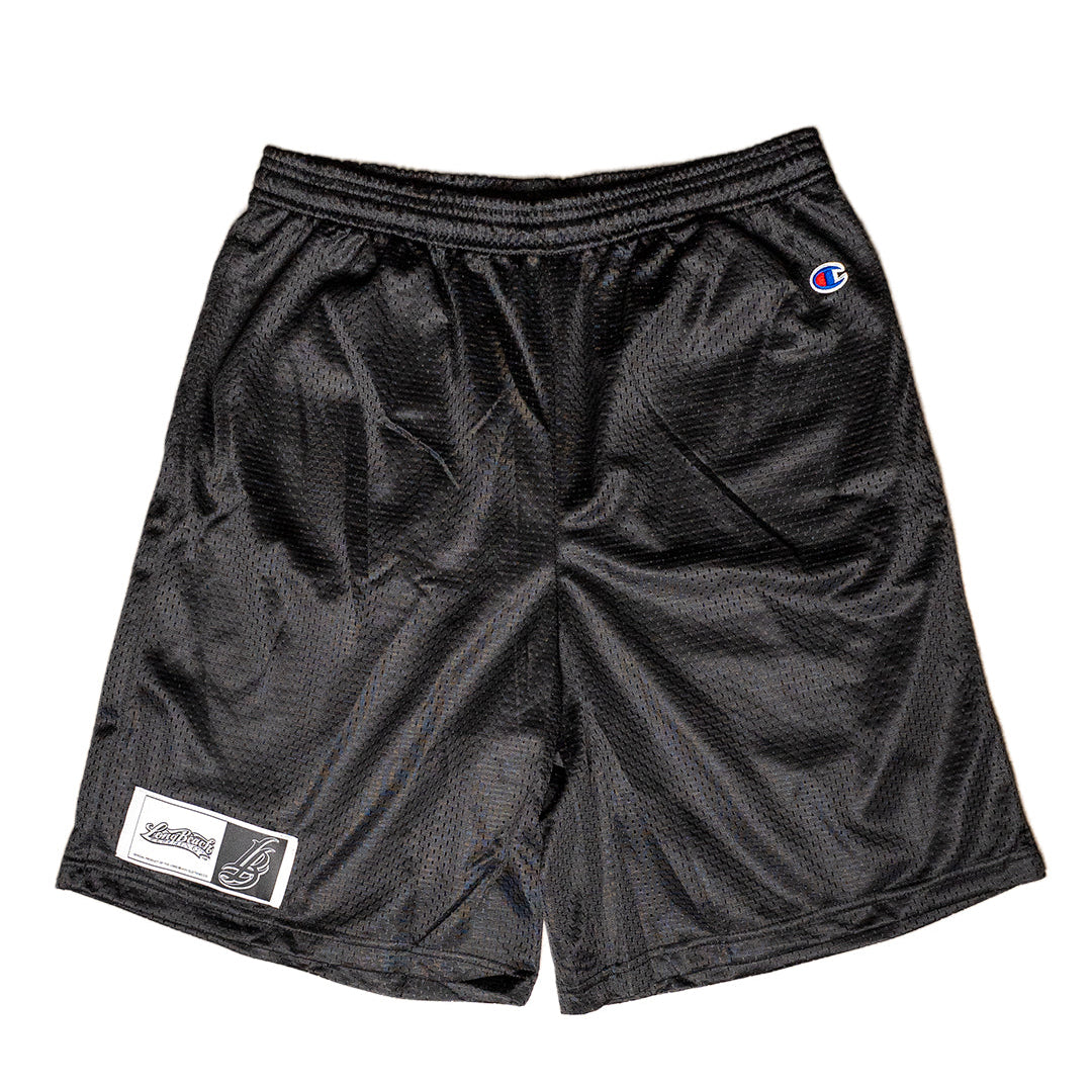 Champion Men's Black Mesh Shorts w/ Pockets
