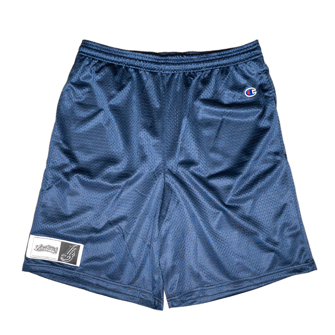 Champion Men's Navy Mesh Shorts w/Pockets
