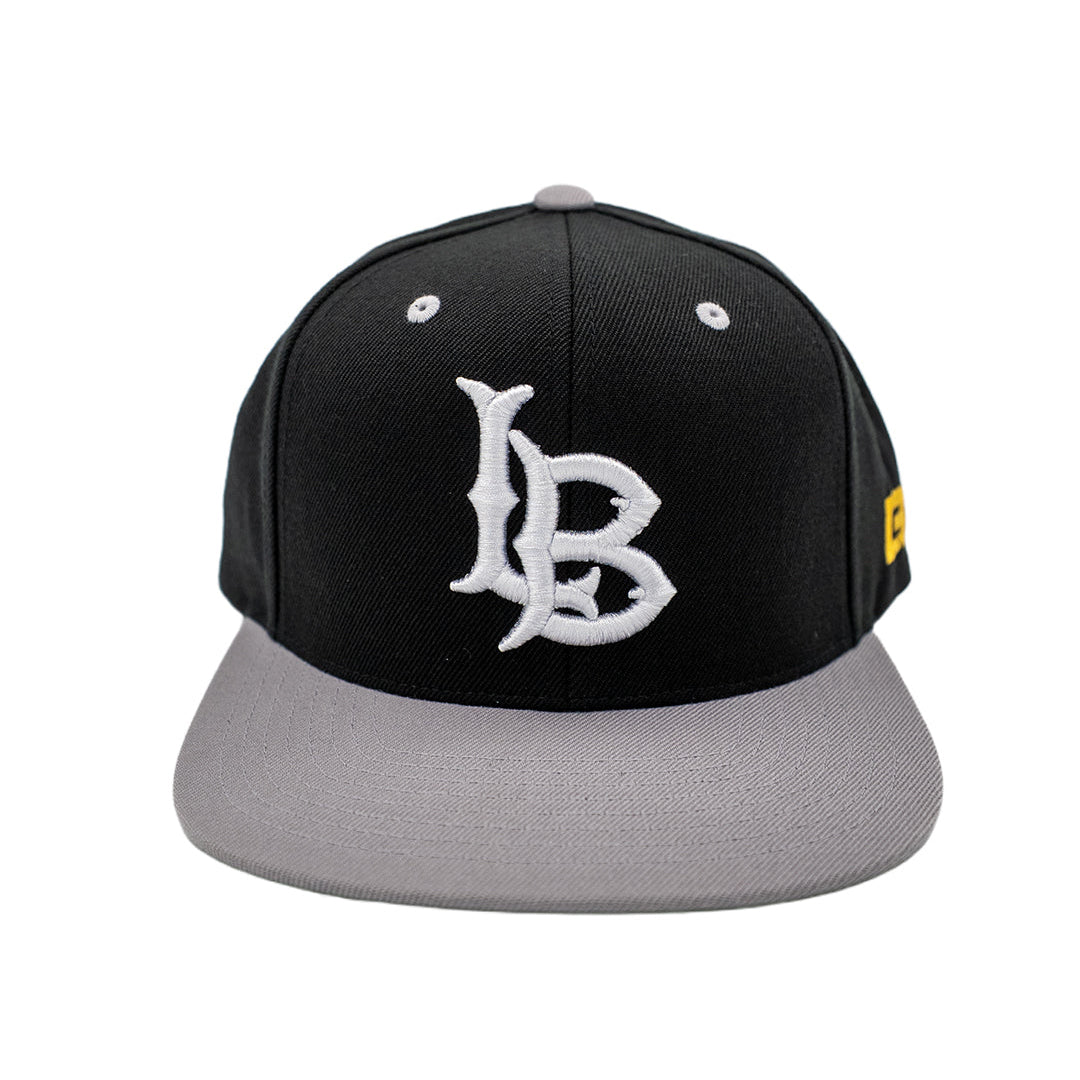 Classic LB Black & Grey Snapback- LBC Brand