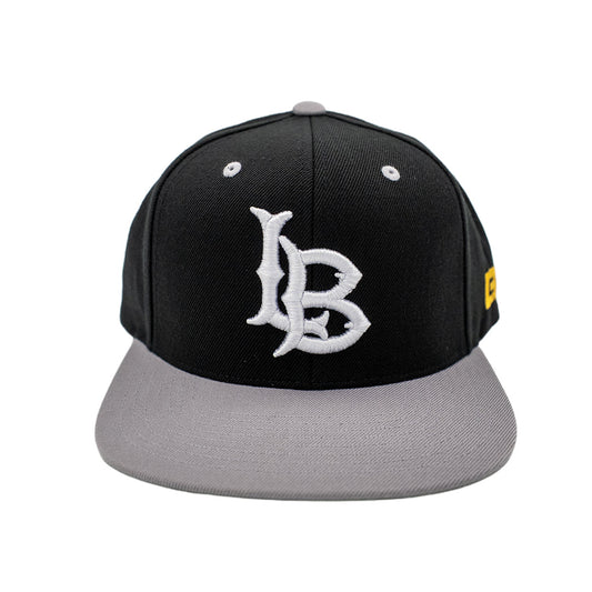 Classic LB Black & Grey Snapback- LBC Brand
