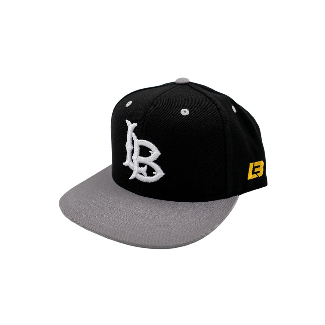 Classic LB Black & Grey Snapback- LBC Brand