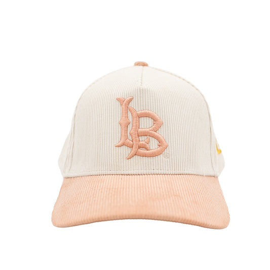 Corduroy LB Cream Pink Snapback- LBC Brand