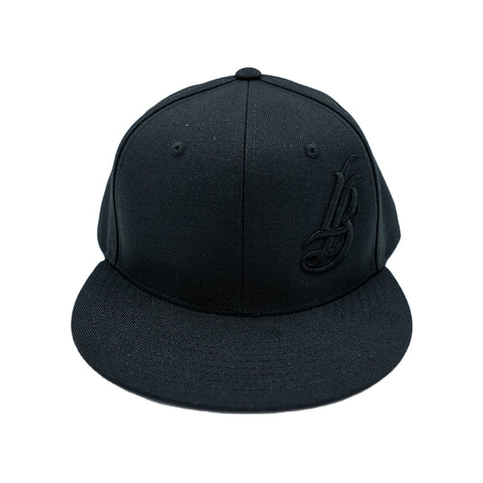 Cursive LB All Black Snapback