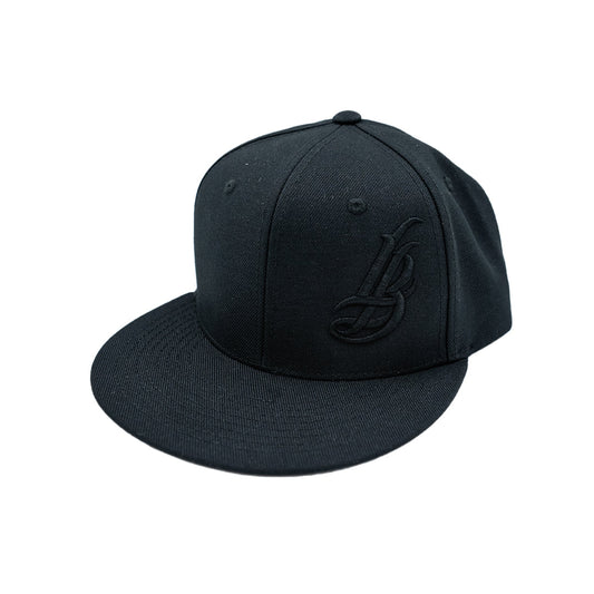 Cursive LB All Black Snapback