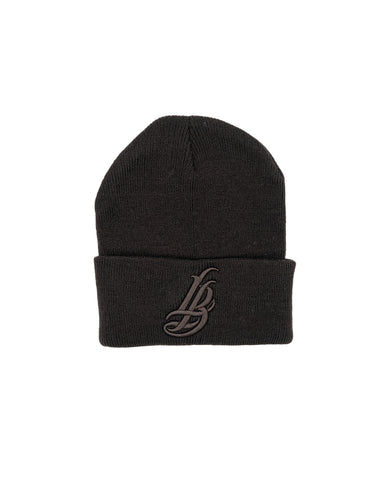 Cursive LB All Brown Long Beanie