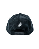 Cursive LB Black Corduroy Snapback