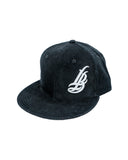 Cursive LB Black Corduroy Snapback