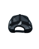 Cursive LB Black Youth Trucker Snapback