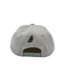 Cursive LB Black on Grey Snapback