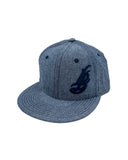 Cursive LB Blue Denim Snapback