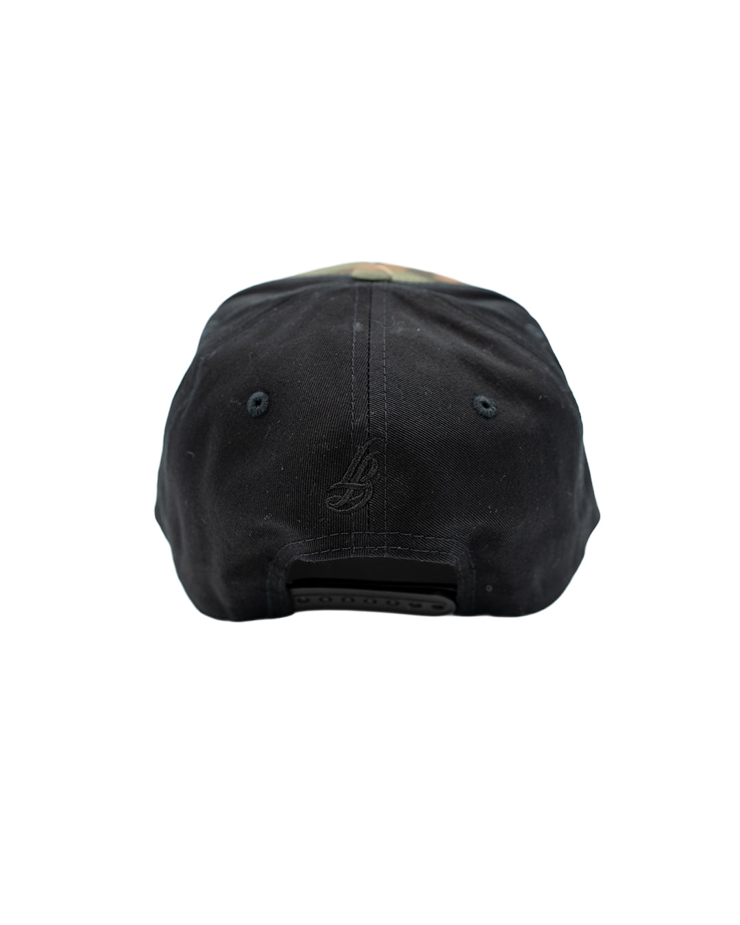 Cursive LB Camo & Black Baseball Hat