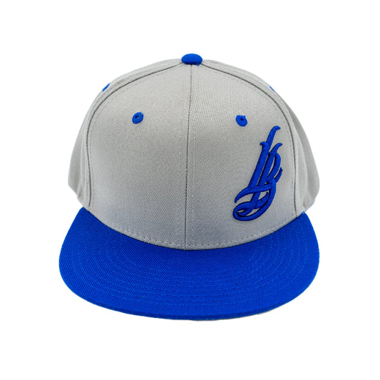 Cursive LB Grey/Royal Snapback