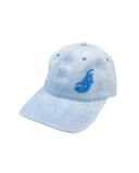 Cursive LB Light Blue Tie Dye Unstructured Dad Hat