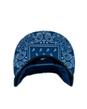 Cursive LB Navy & White Paisley Snapback