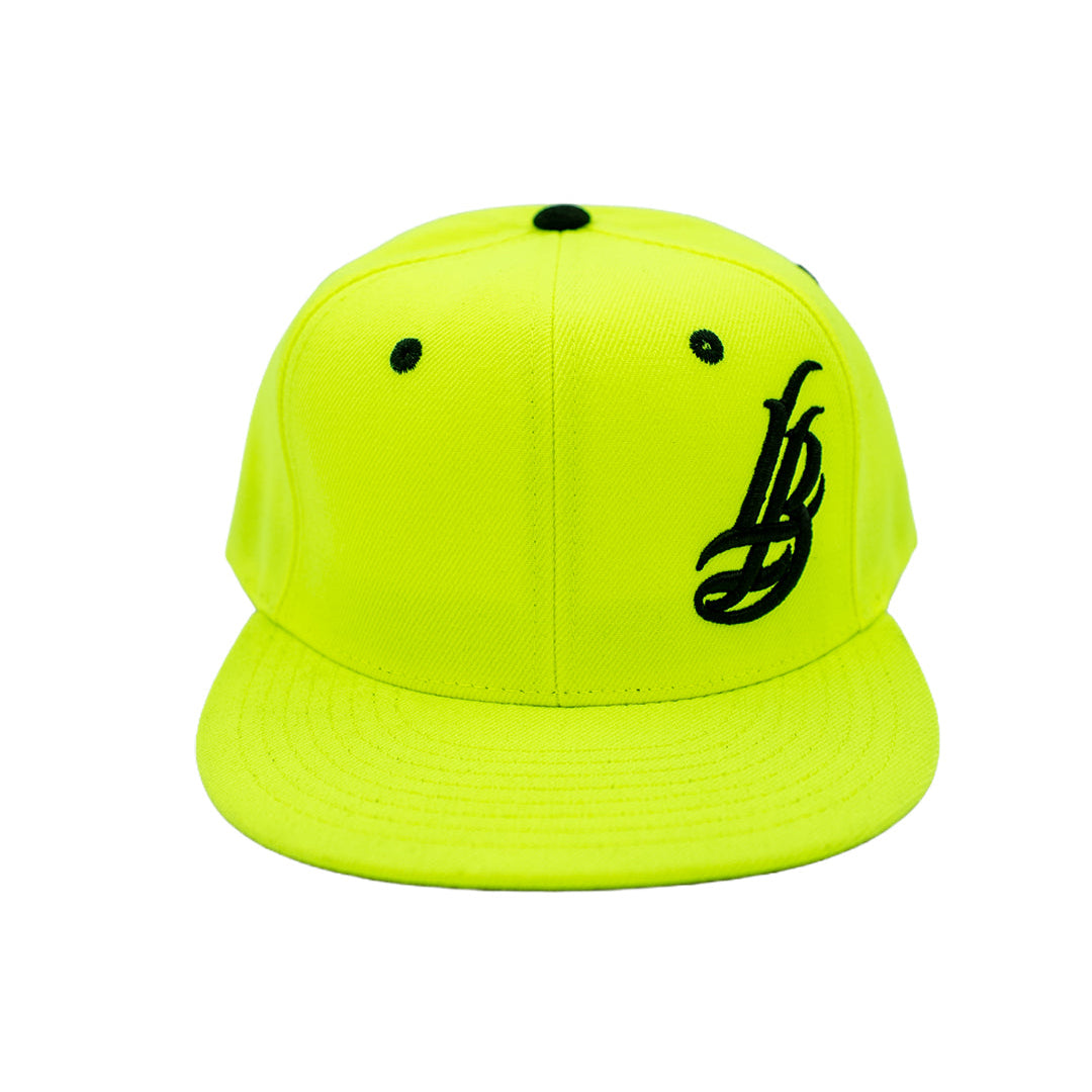 Cursive LB Neon Lime Snapback