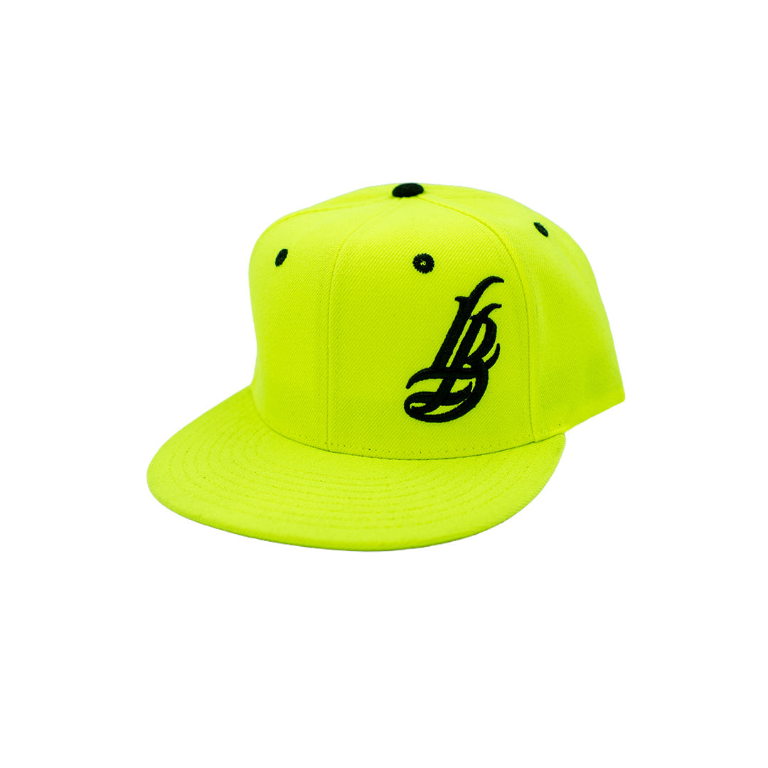 Cursive LB Neon Lime Snapback