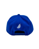 Cursive LB White On Royal Snapback