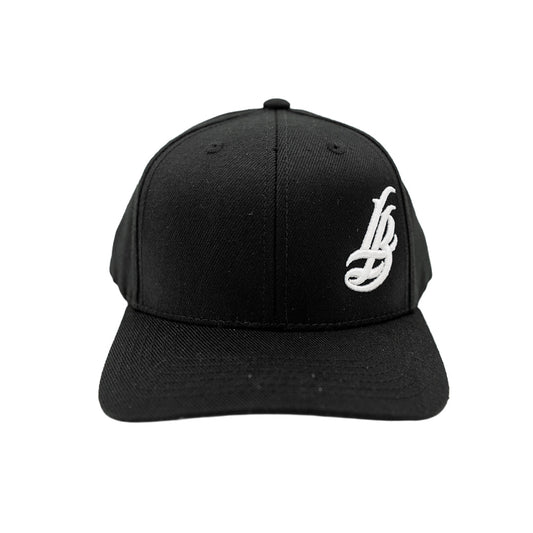 Cursive LB YOUTH Black Baseball Snapback