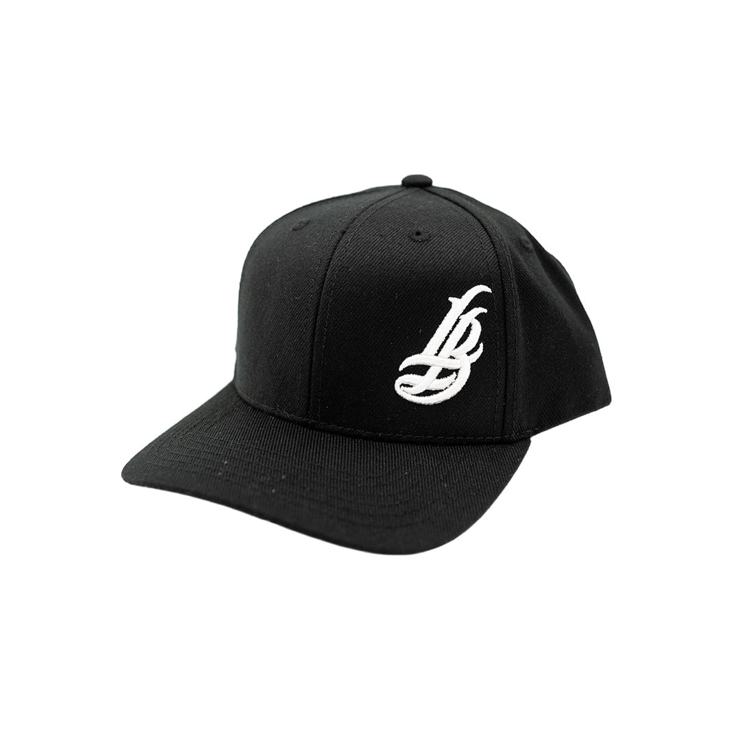 Cursive LB YOUTH Black Baseball Snapback